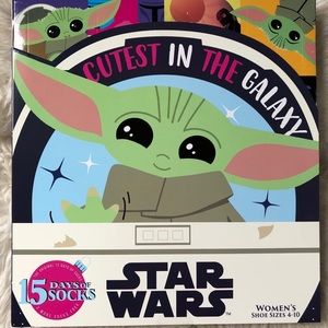 NWT Mandalorian (Baby Yoda) 15 Days of Socks